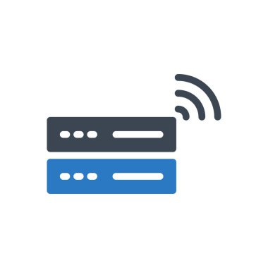 modem vektör renk simgesi