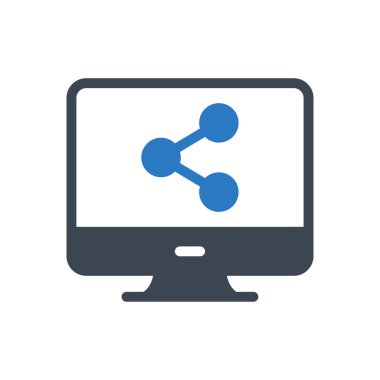 bağlantı vektörü renk simgesi