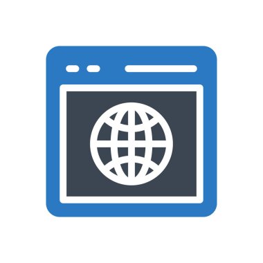 tarayıcı vektör renk simgesi