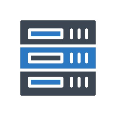 veritabanı vektör renk simgesi