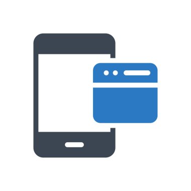 Web vektörü renk simgesi