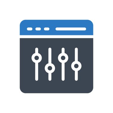 kontrol vektörü renk simgesi