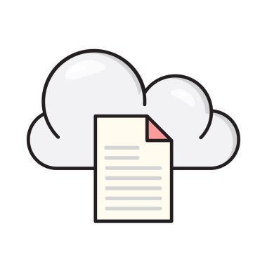 dosya vektörü düz renk simgesi