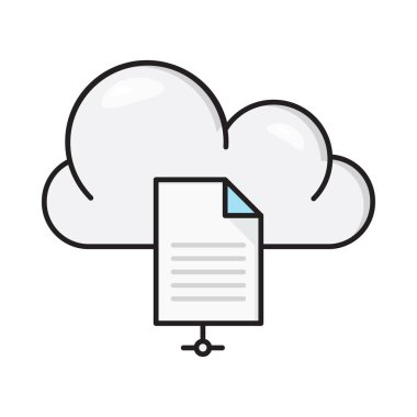 dosya vektörü düz renk simgesi