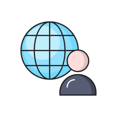 hesap vektörü düz renk simgesi