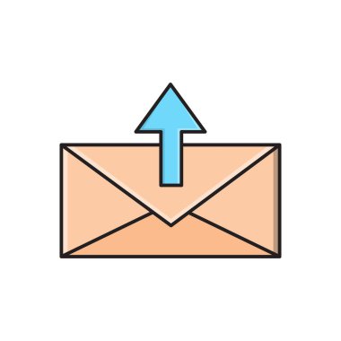 vektör düz renk simgesi gönderiliyor