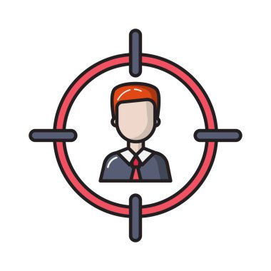 düz vektör renk simgesine odaklan