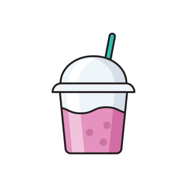 içecek vektörü düz renk simgesi