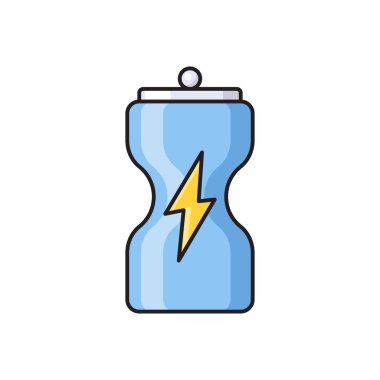 içecek vektörü düz renk simgesi