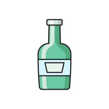 içecek vektörü düz renk simgesi