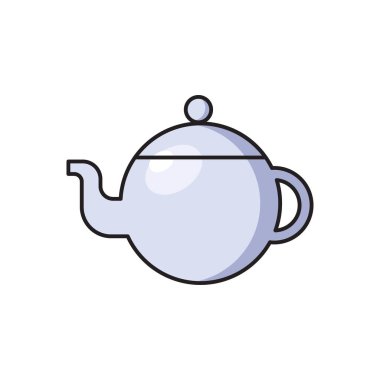 Kettle vektör düz renk simgesi