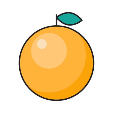 citrus vektör düz renk simgesi