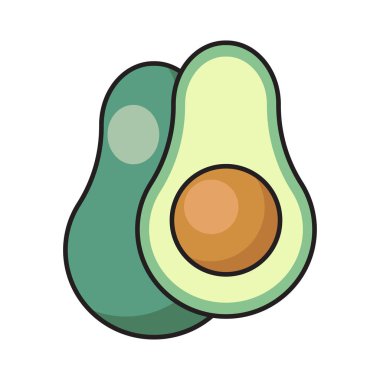 meyve vektörü düz renk simgesi