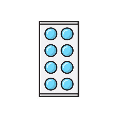 tablet vektörü düz renk simgesi