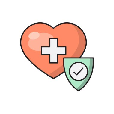 güvenli vektör düz renk simgesi