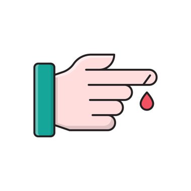 vektör düz renk simgesini kes