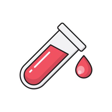 tüp vektör düz renk simgesi