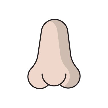 Düz vektör renk simgesini kokla