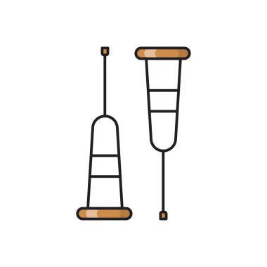 tıbbi vektör düz renk simgesi