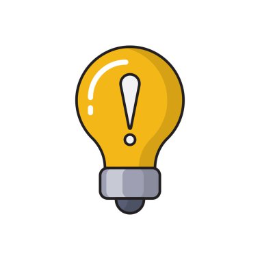 Uyarı vektörü düz renk simgesi