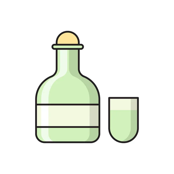 Beber Vector Icono Color Plano — Archivo Imágenes Vectoriales