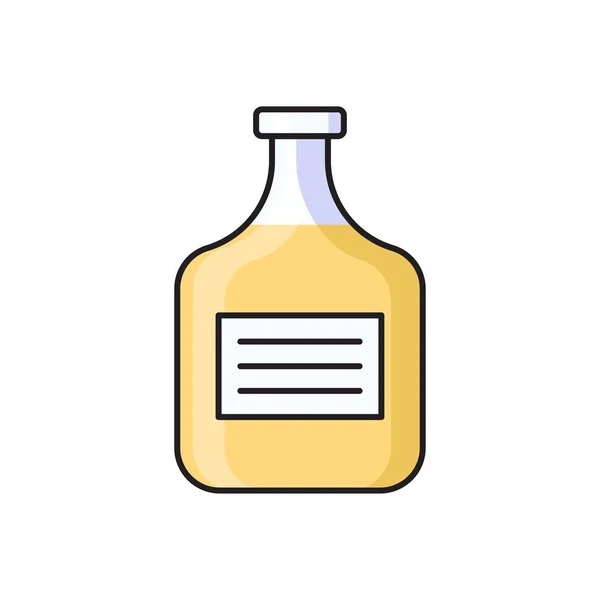 Flaschenvektor Flache Farbe Symbol — Stockvektor