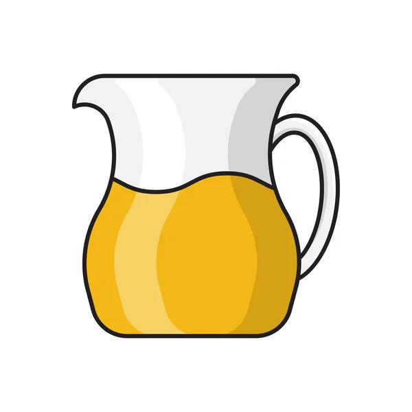 Vector Jugo Icono Color Plano — Vector de stock