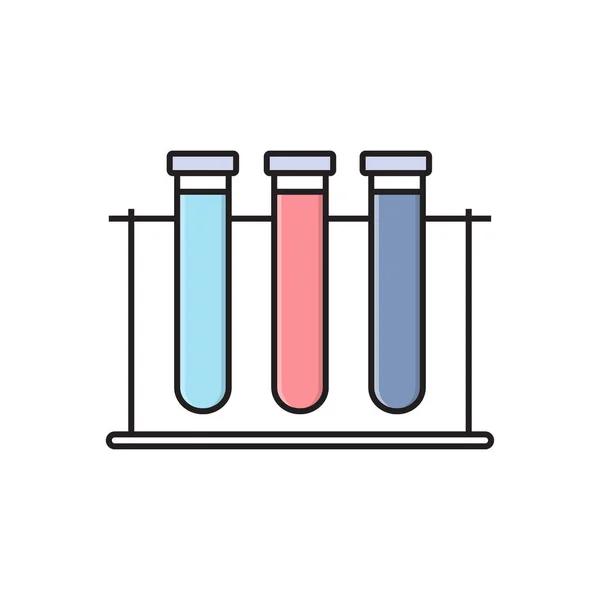 Tubo Vetor Ícone Cor Plana —  Vetores de Stock