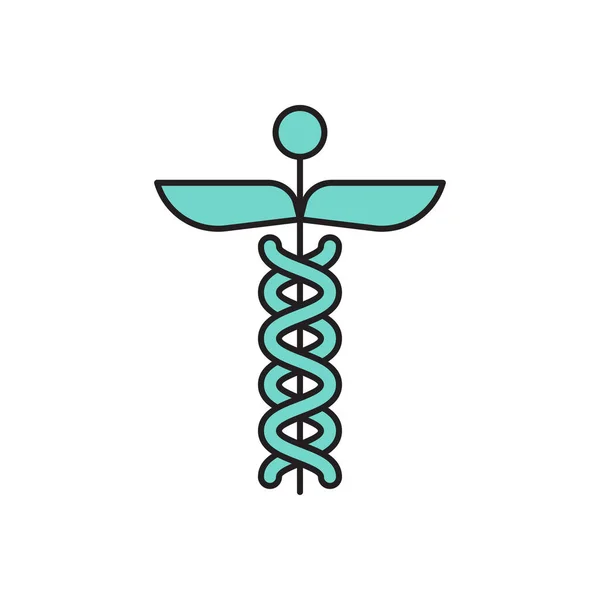 Medizinische Vektor Flache Farbe Symbol — Stockvektor
