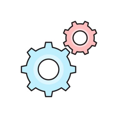 proje vektörü düz renk simgesi