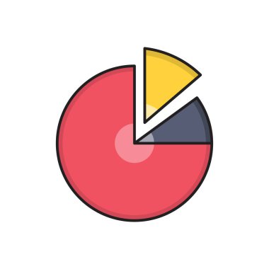 grafik vektörü düz renk simgesi