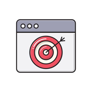 Web sayfası düz renk simgesi