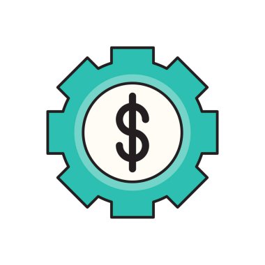 proje vektörü düz renk simgesi