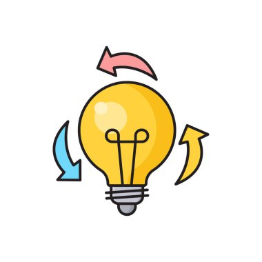 yaratıcı vektör düz renk simgesi