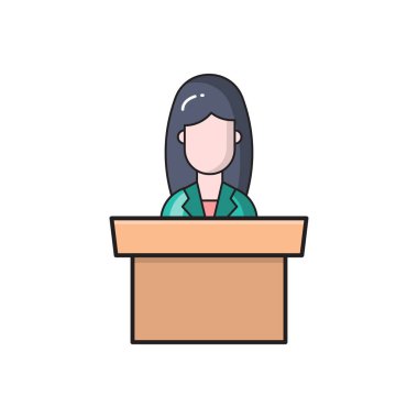 masa vektörü düz renk simgesi