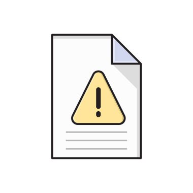 dosya vektörü düz renk simgesi