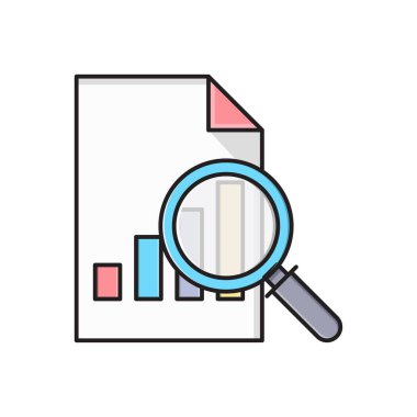 grafik vektörü düz renk simgesi