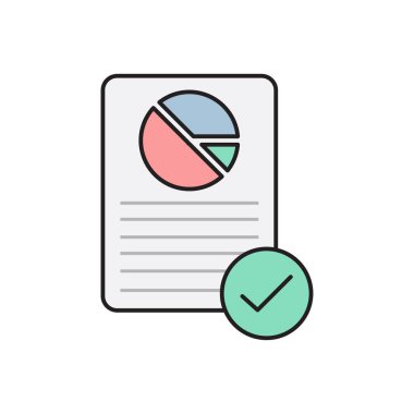 sayfa vektörü düz renk simgesi