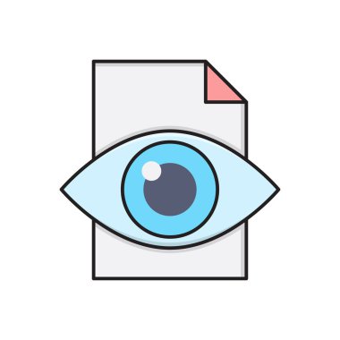 dosya vektörü düz renk simgesi