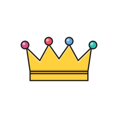 ödül vektörü düz renk simgesi