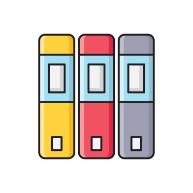 Dizin vektörü düz renk simgesi