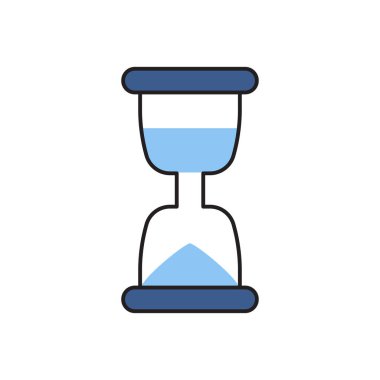 Zamanlayıcı vektörü düz renk simgesi