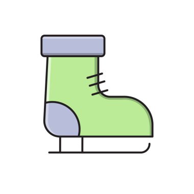 torba vektörü düz renk simgesi