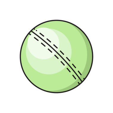 Kriket vektörü düz renk simgesi