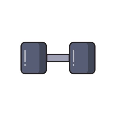 halter vektörü düz renk simgesi