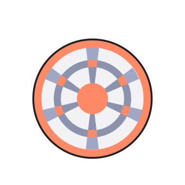 hedef vektör düz renk simgesi