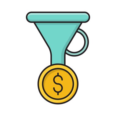 vektör düz renk simgesini sırala