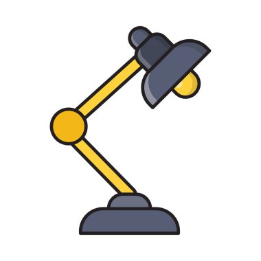 ışık vektörü düz renk simgesi