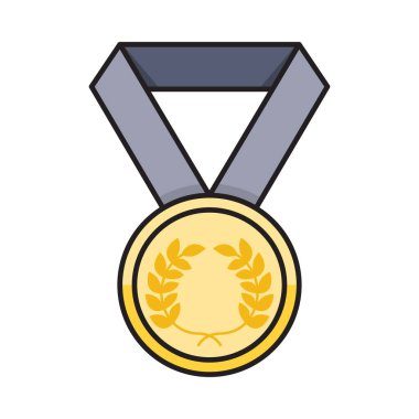 ödül vektörü düz renk simgesi