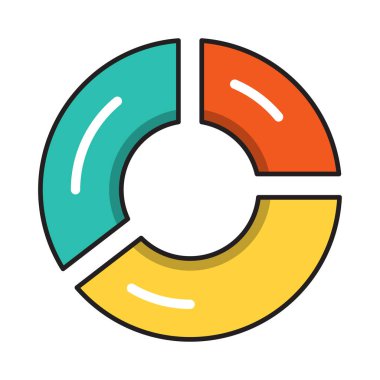 grafik vektörü düz renk simgesi